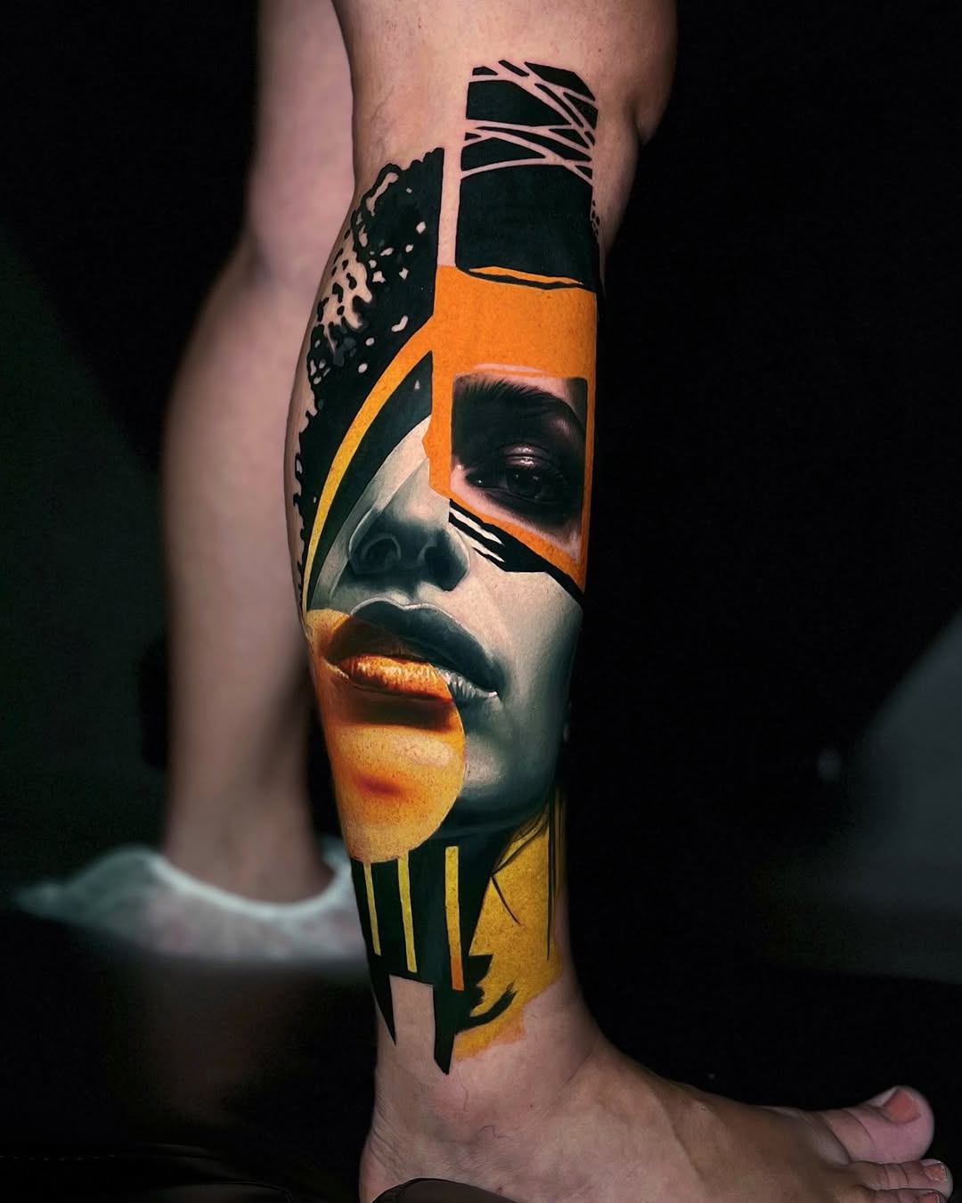 Tatuagem realista — Rosto realismo colorido